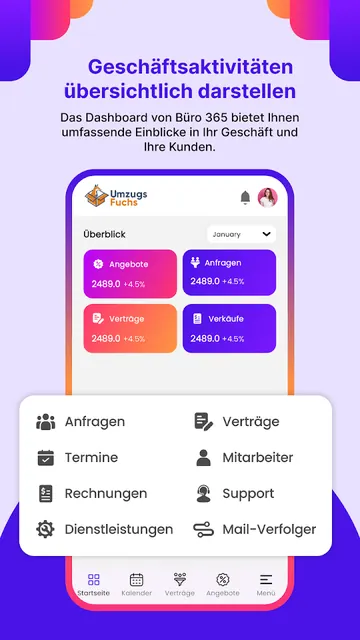 Büro 365 screenshot from its Google Play listing
